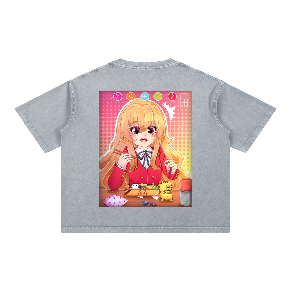 The Tiger Mineral Wash Boxy Cotton T-Shirt