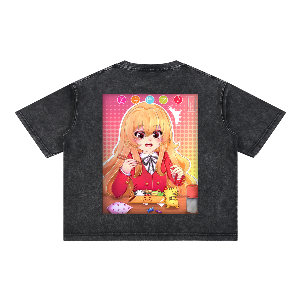 The Tiger Mineral Wash Boxy Cotton T-Shirt