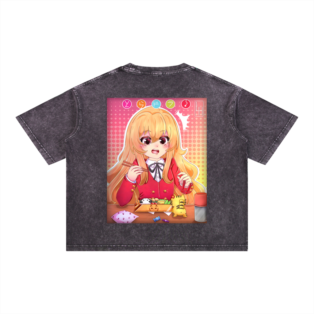 The Tiger Mineral Wash Boxy Cotton T-Shirt